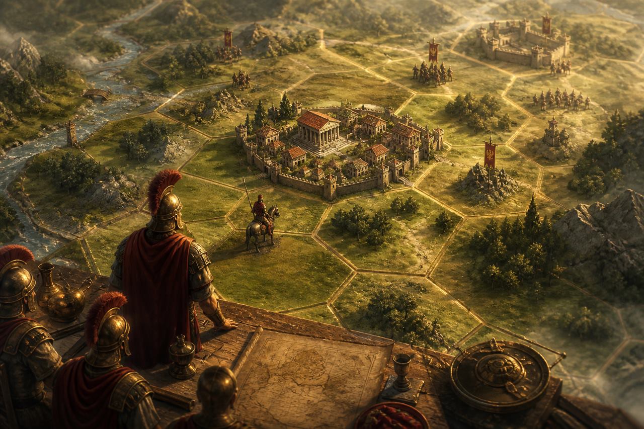 Hexfall - realtime hex-strategie met dorpen en helden